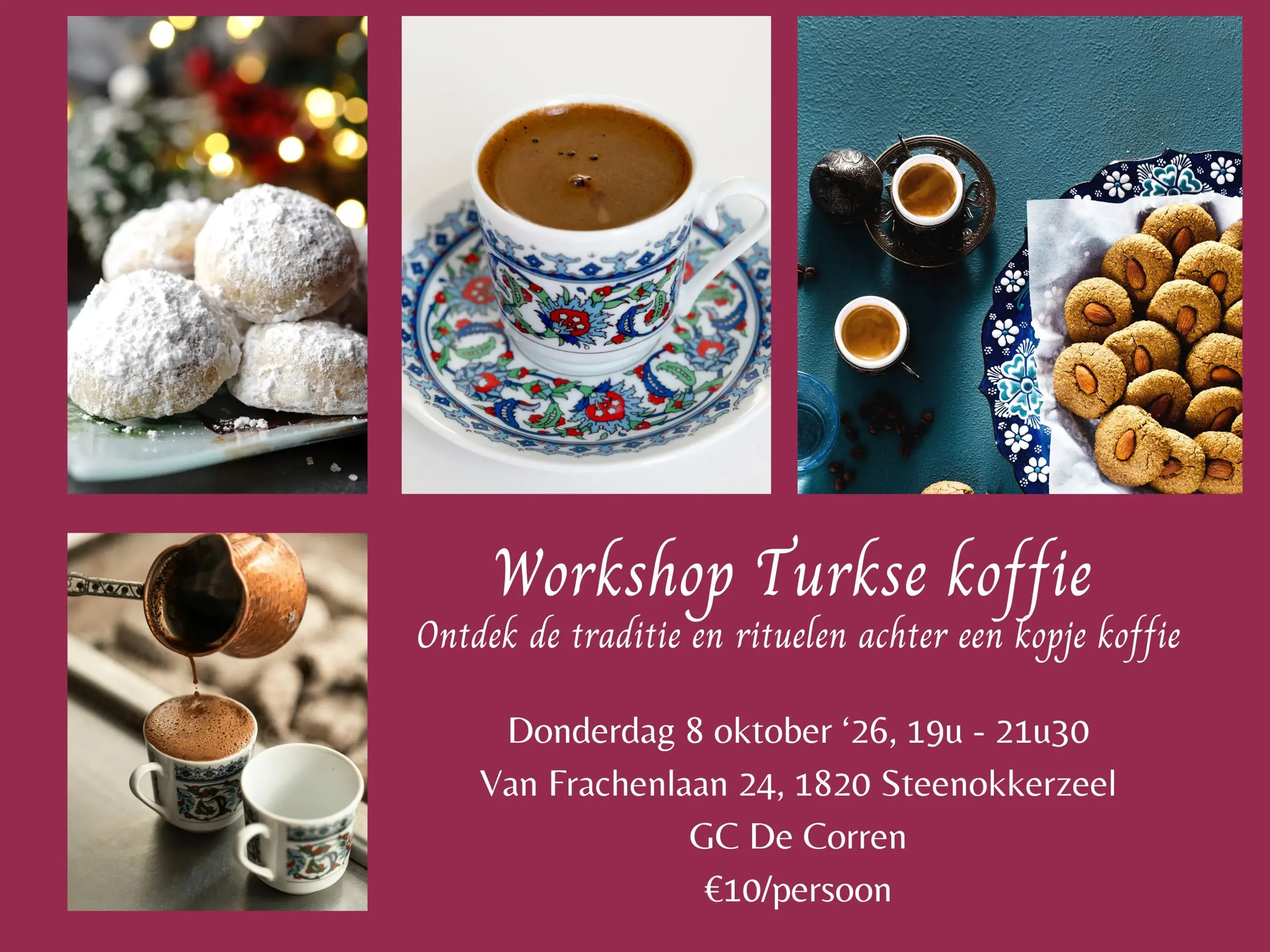 Workshop Turkse koffie Steenokkerzeel GC De Corren nieuwe versie